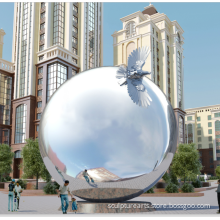 Stainless Steel Large Metal Sphere For Garden Square Decoration